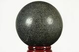 Polished Dumortierite Sphere - Madagascar #215580-1